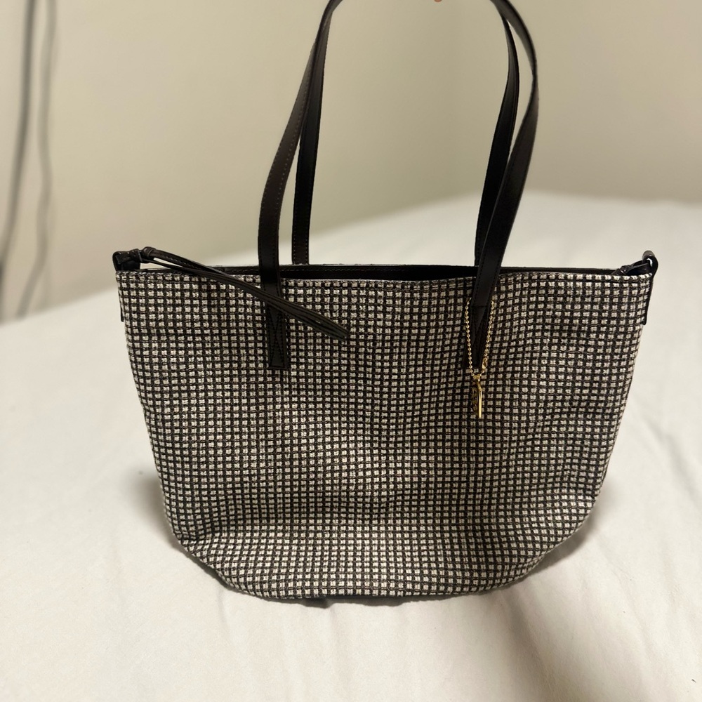Stylish Black and White Tote Bag